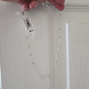 Kendra Scott Silver Bead Station Necklace